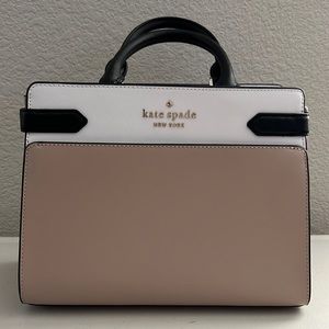Kate Spade Color block medium satchel/crossbody bag saffiano